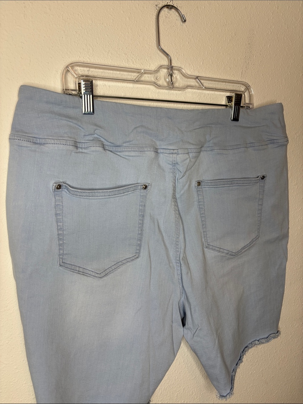 Belle by Kim Gravel Light Blue Denim Bermuda Shorts - Picture 6 of 9